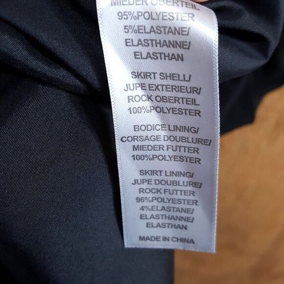 AIDAN MATTOX Dress Womens Size 12 Black Sleeveless Sequins Bottom Draped Blouson - Picture 3 of 7